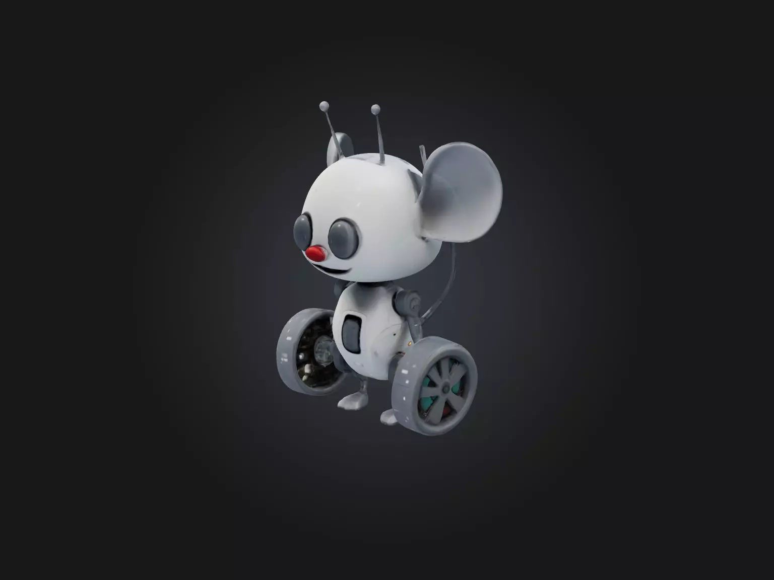 RoboMouse Model Low-poly 3D model_0