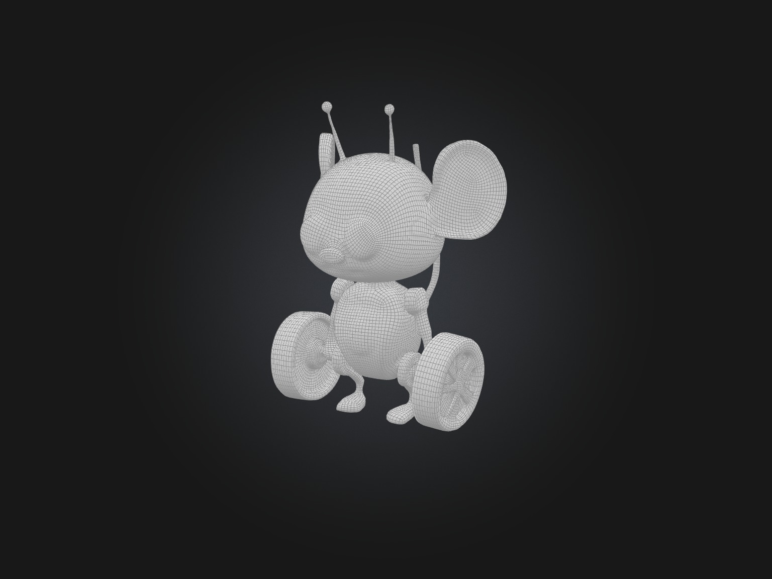 RoboMouse Model Low-poly 3D model_1