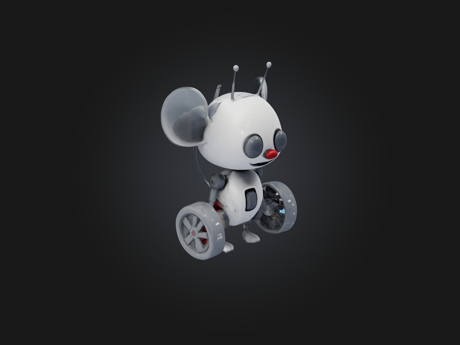 RoboMouse Model Low-poly 3D model_5