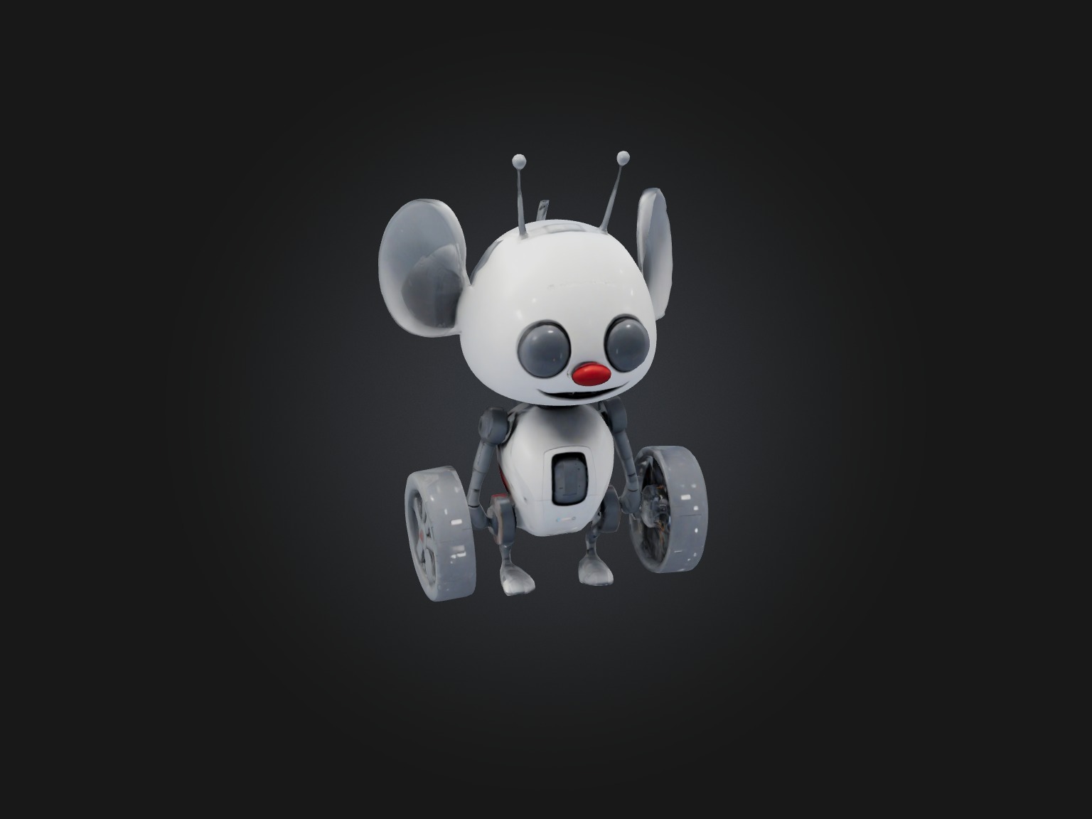 RoboMouse Model Low-poly 3D model_4