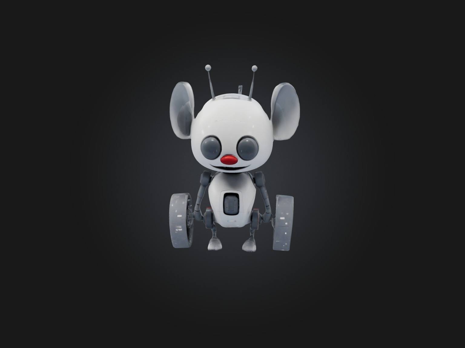 RoboMouse Model Low-poly 3D model_3