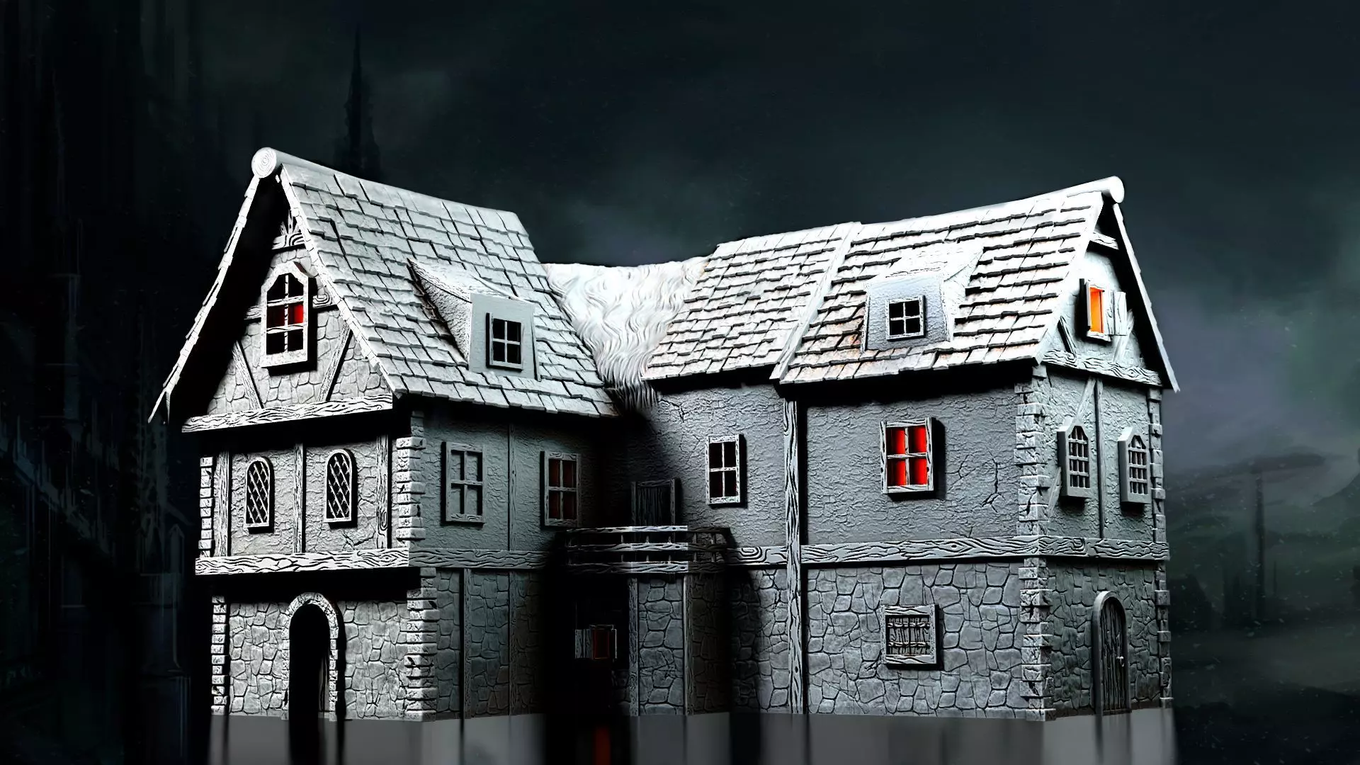 Corner house 3D print model