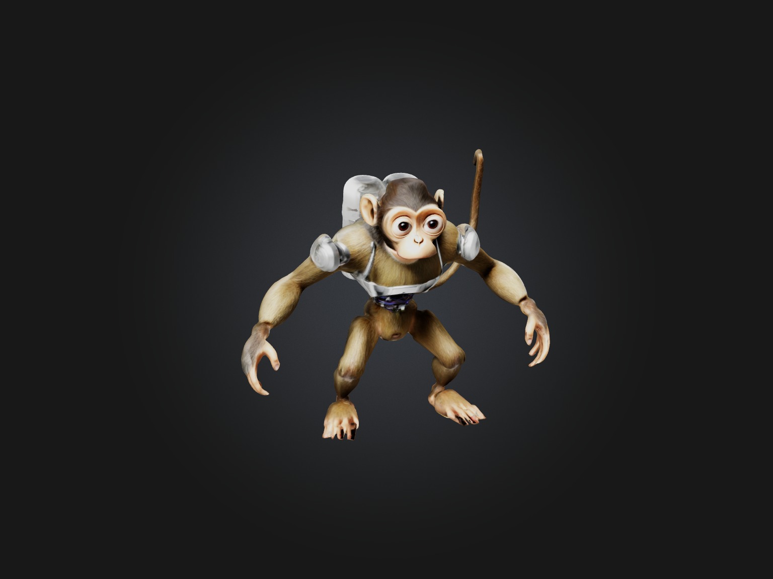 RoboMonkey Model Low-poly 3D model_4