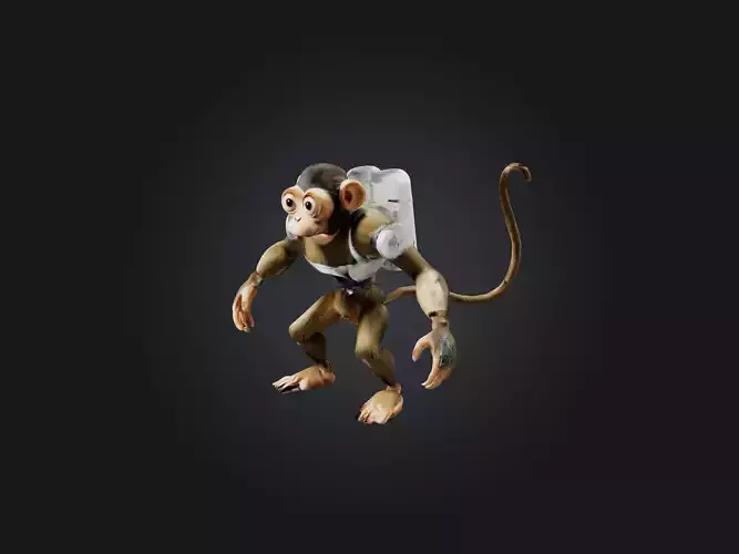 RoboMonkey Model Low-poly 3D model
