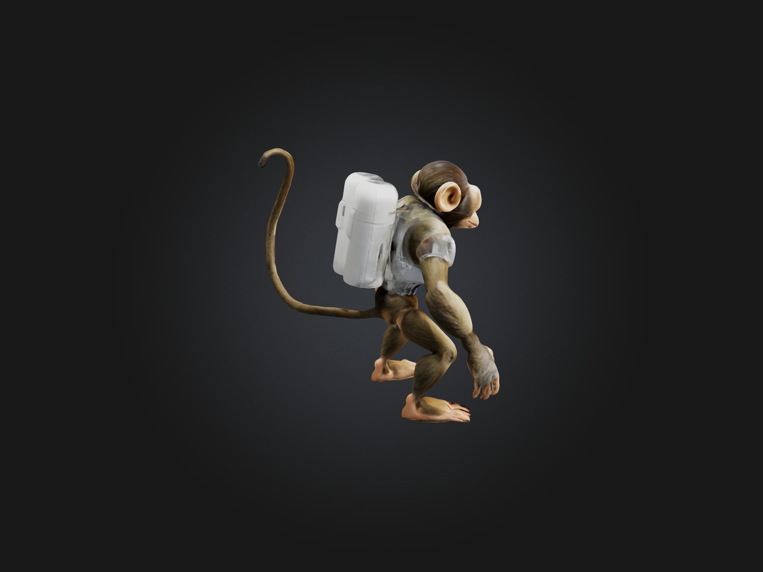RoboMonkey Model Low-poly 3D model_8