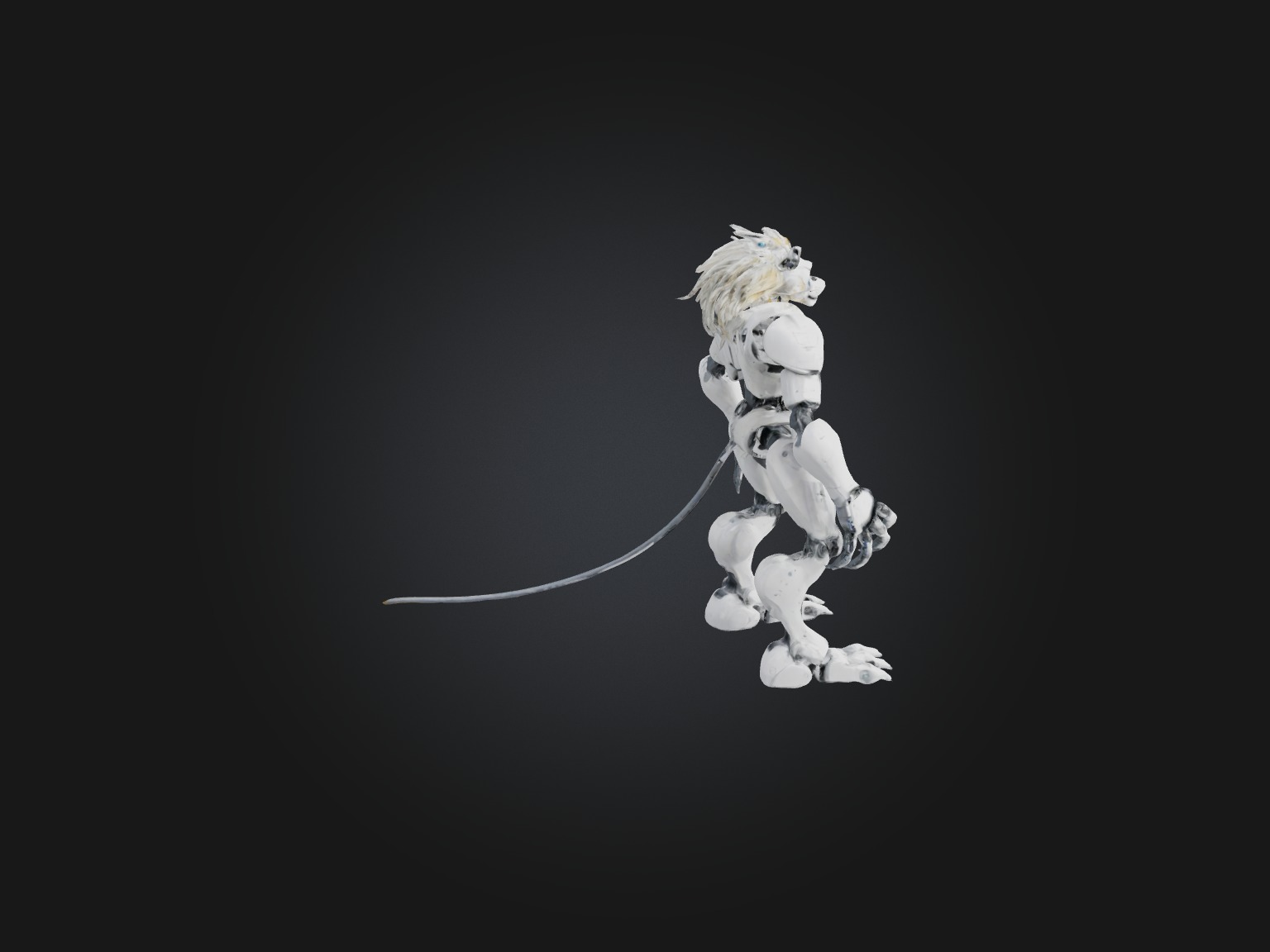 RoboLion Model Low-poly 3D model_9