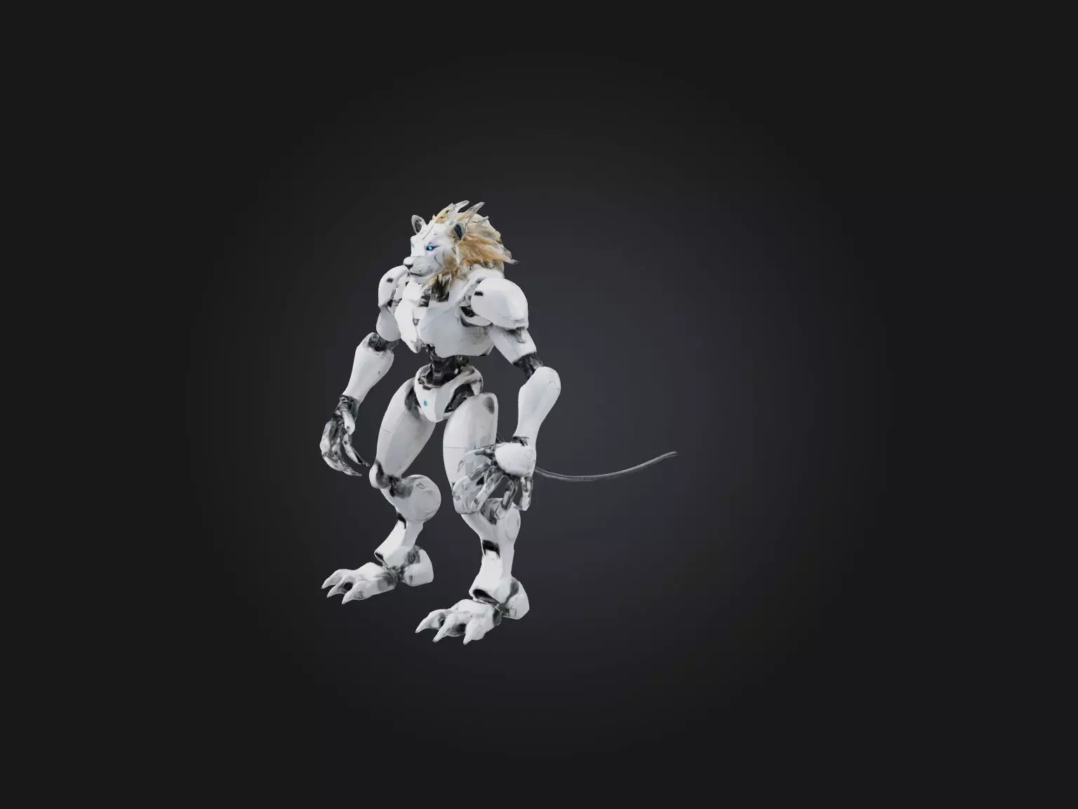 RoboLion Model Low-poly 3D model_0