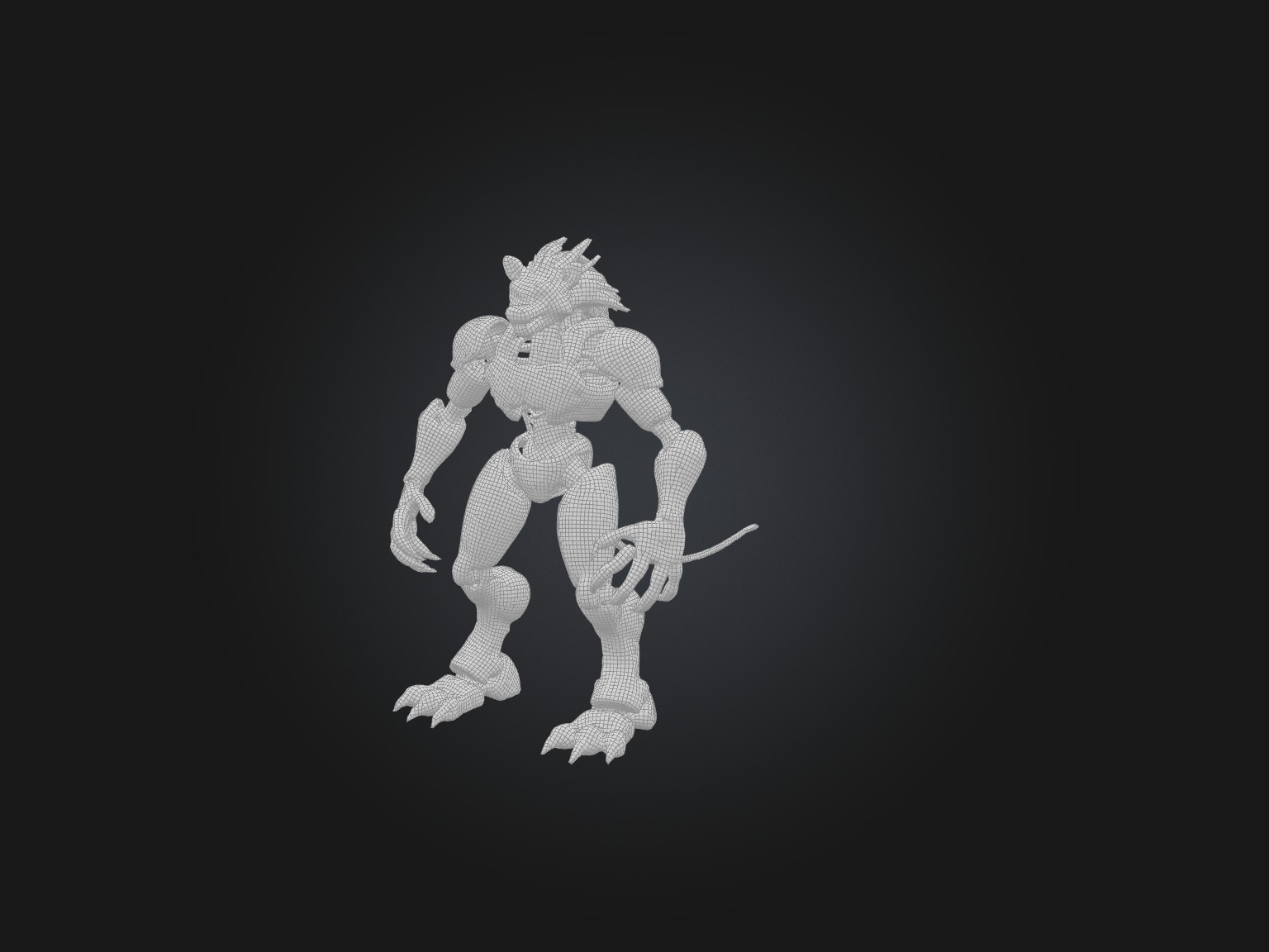 RoboLion Model Low-poly 3D model_1