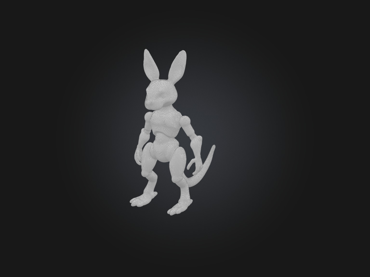 RoboKangaroo Model Low-poly 3D model_1