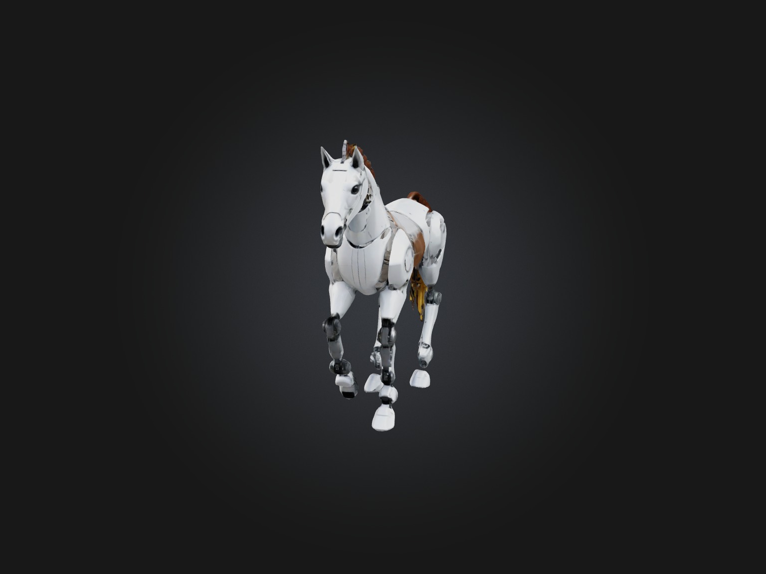 RoboHorse Model Low-poly 3D model_2
