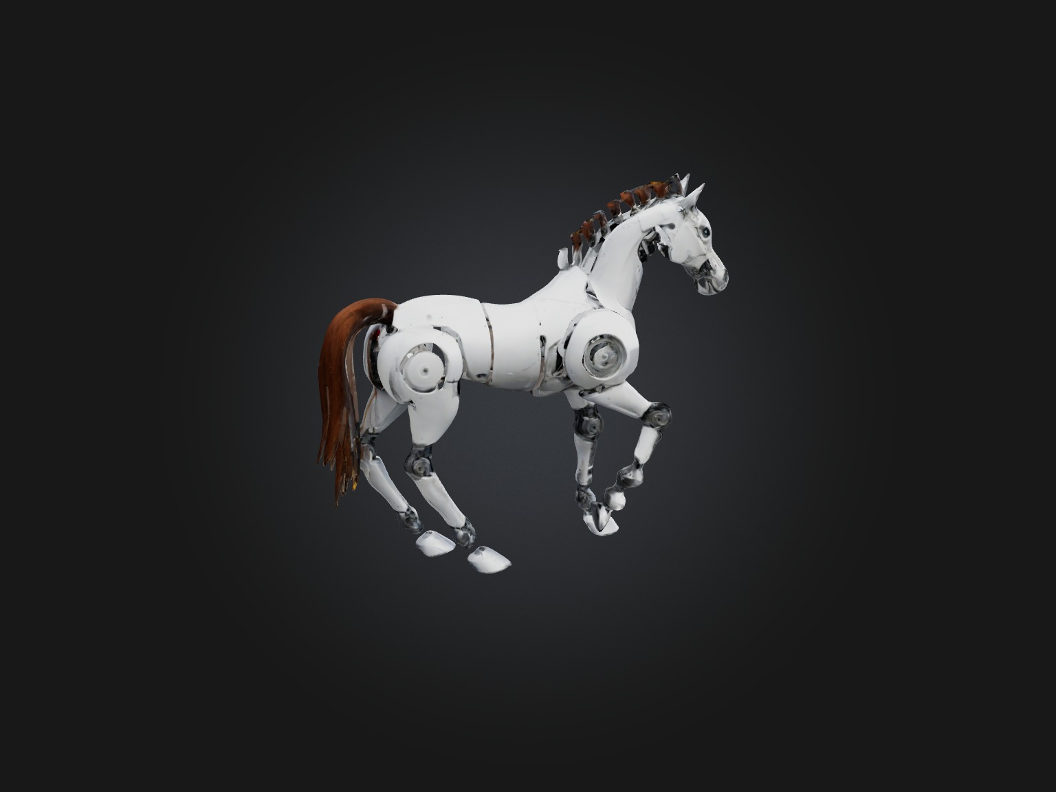 RoboHorse Model Low-poly 3D model_9
