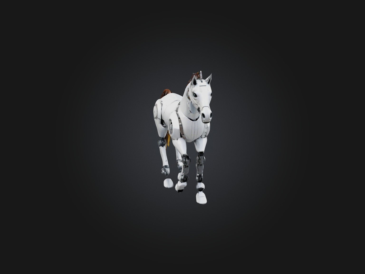 RoboHorse Model Low-poly 3D model_4