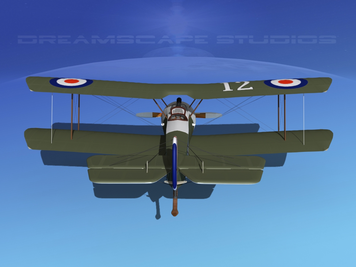 Sopwith Pup Fighter 3D model_6