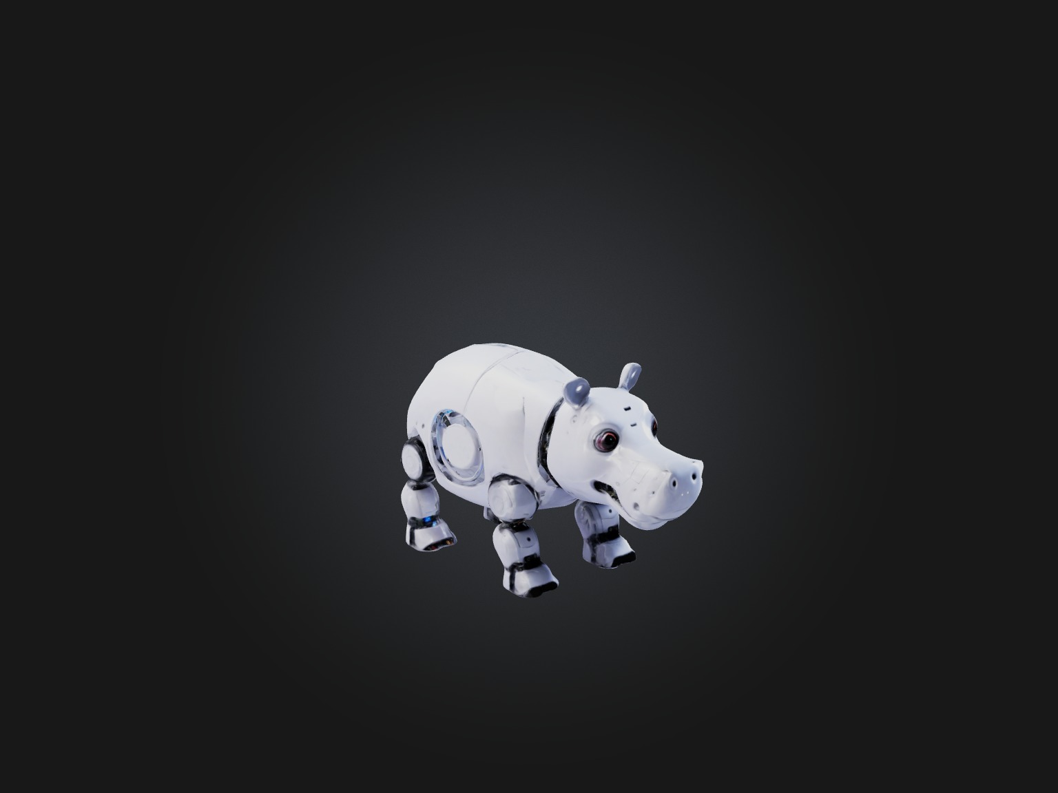 RoboHippo Model Low-poly 3D model_5
