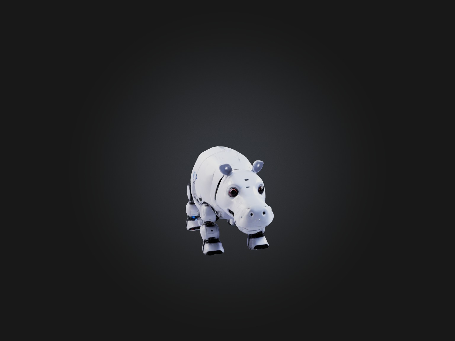 RoboHippo Model Low-poly 3D model_4