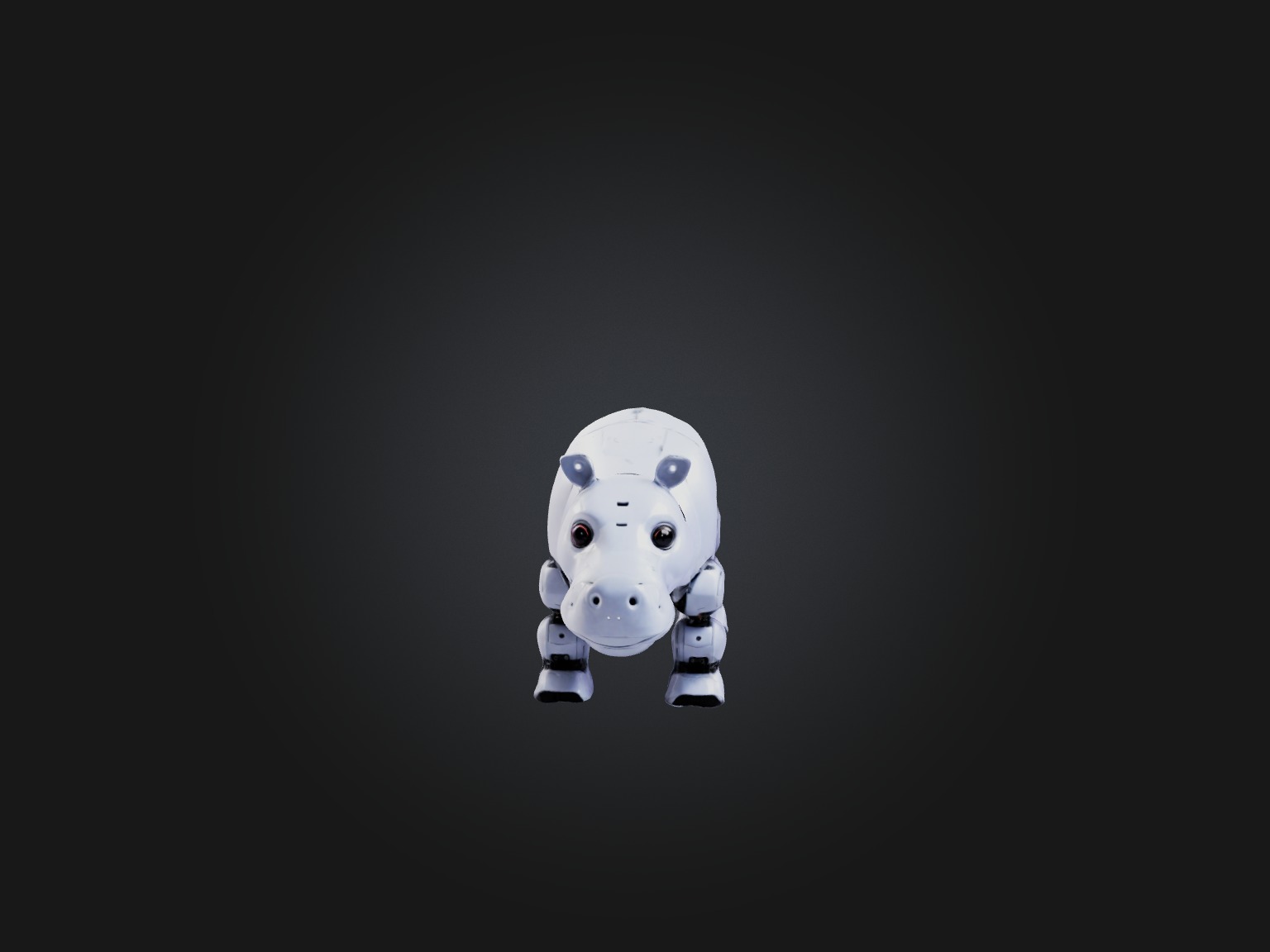 RoboHippo Model Low-poly 3D model_3