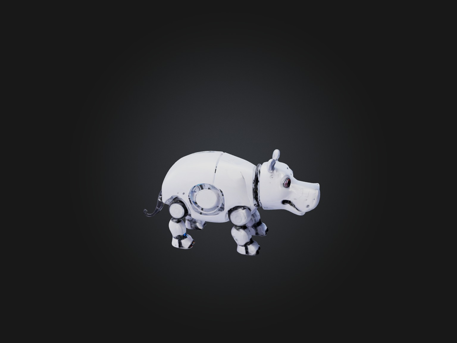 RoboHippo Model Low-poly 3D model_6
