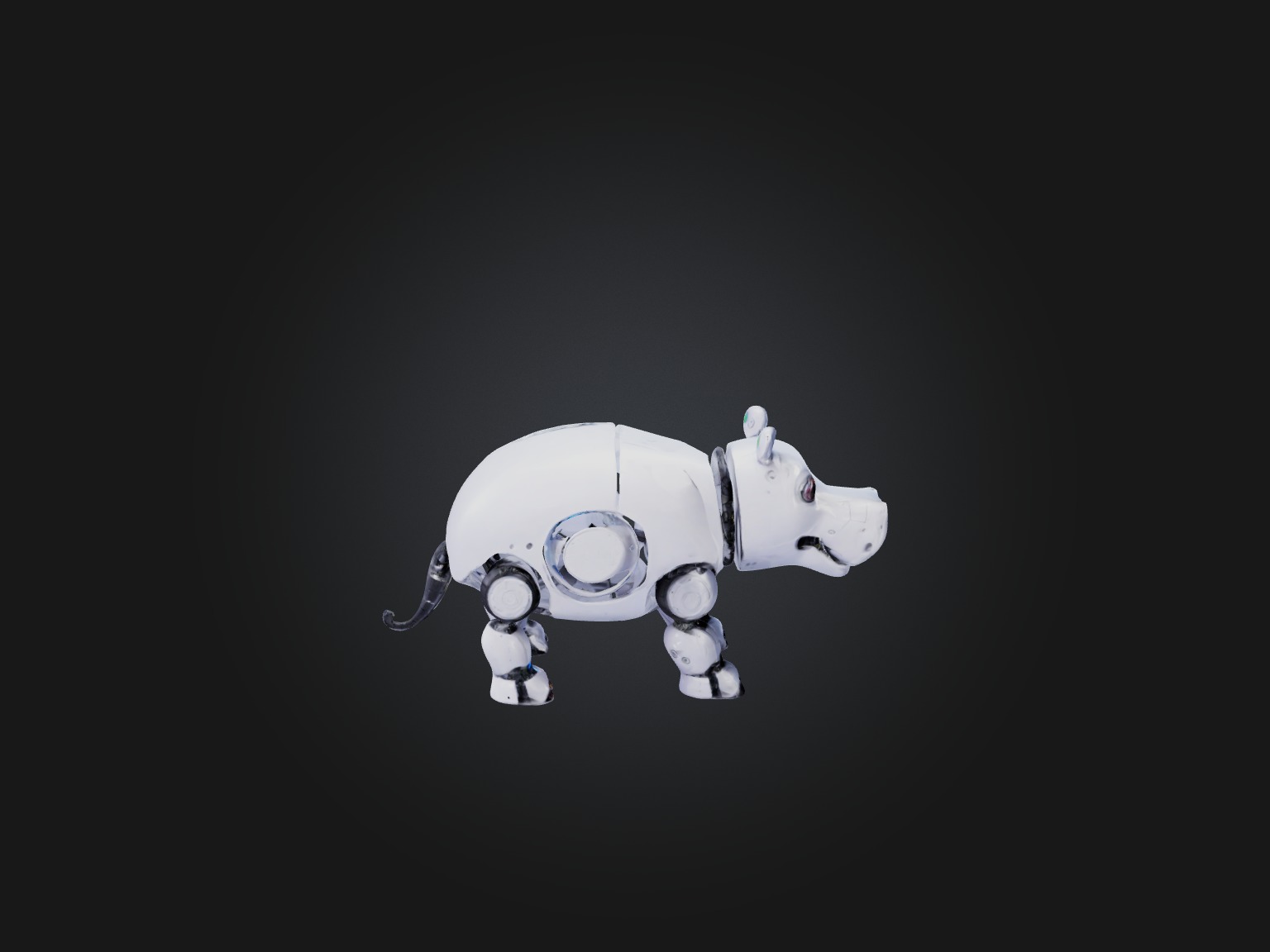 RoboHippo Model Low-poly 3D model_7