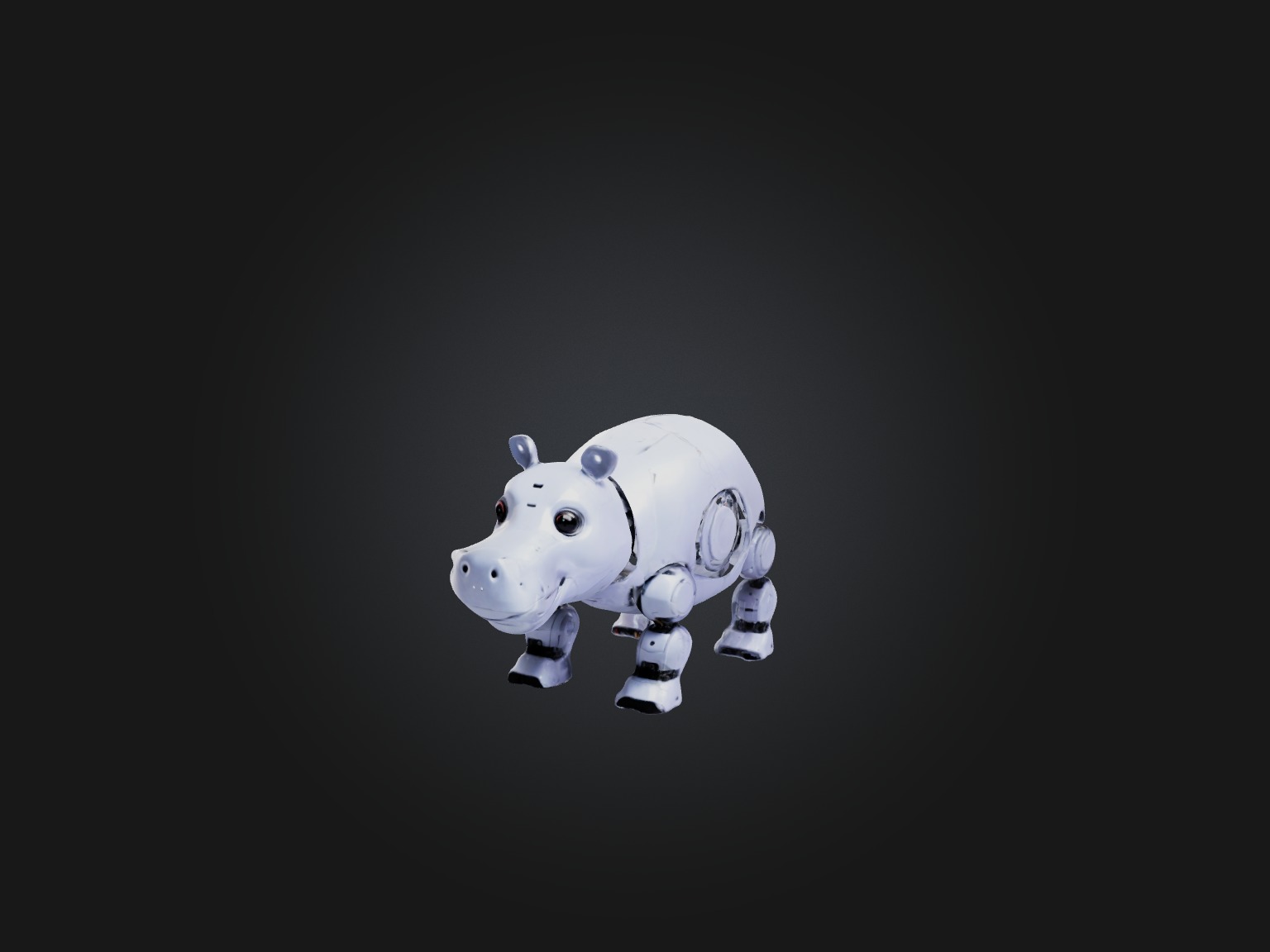RoboHippo Model Low-poly 3D model_8
