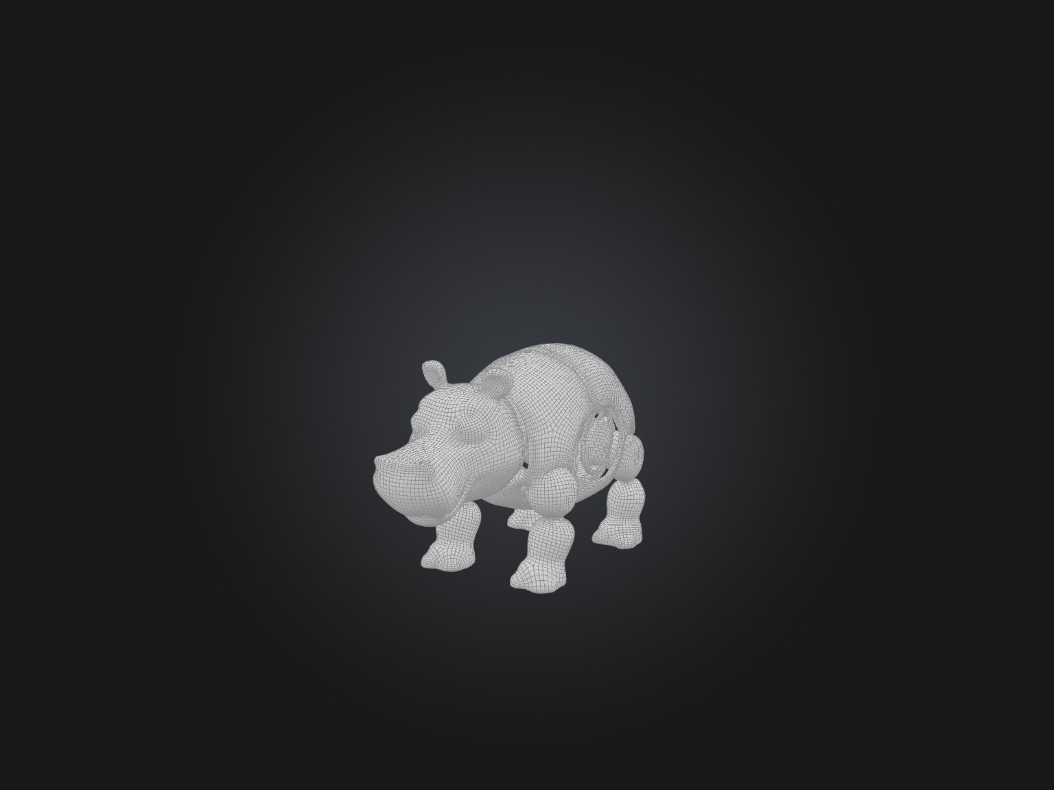 RoboHippo Model Low-poly 3D model_1