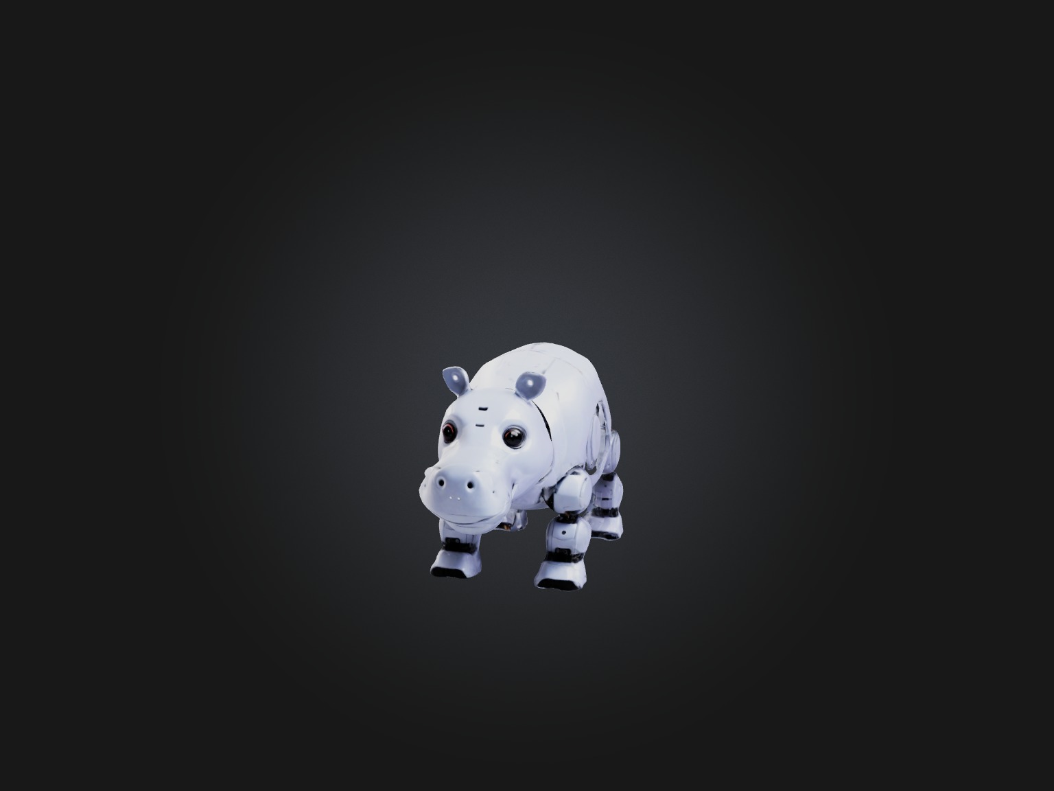 RoboHippo Model Low-poly 3D model_2