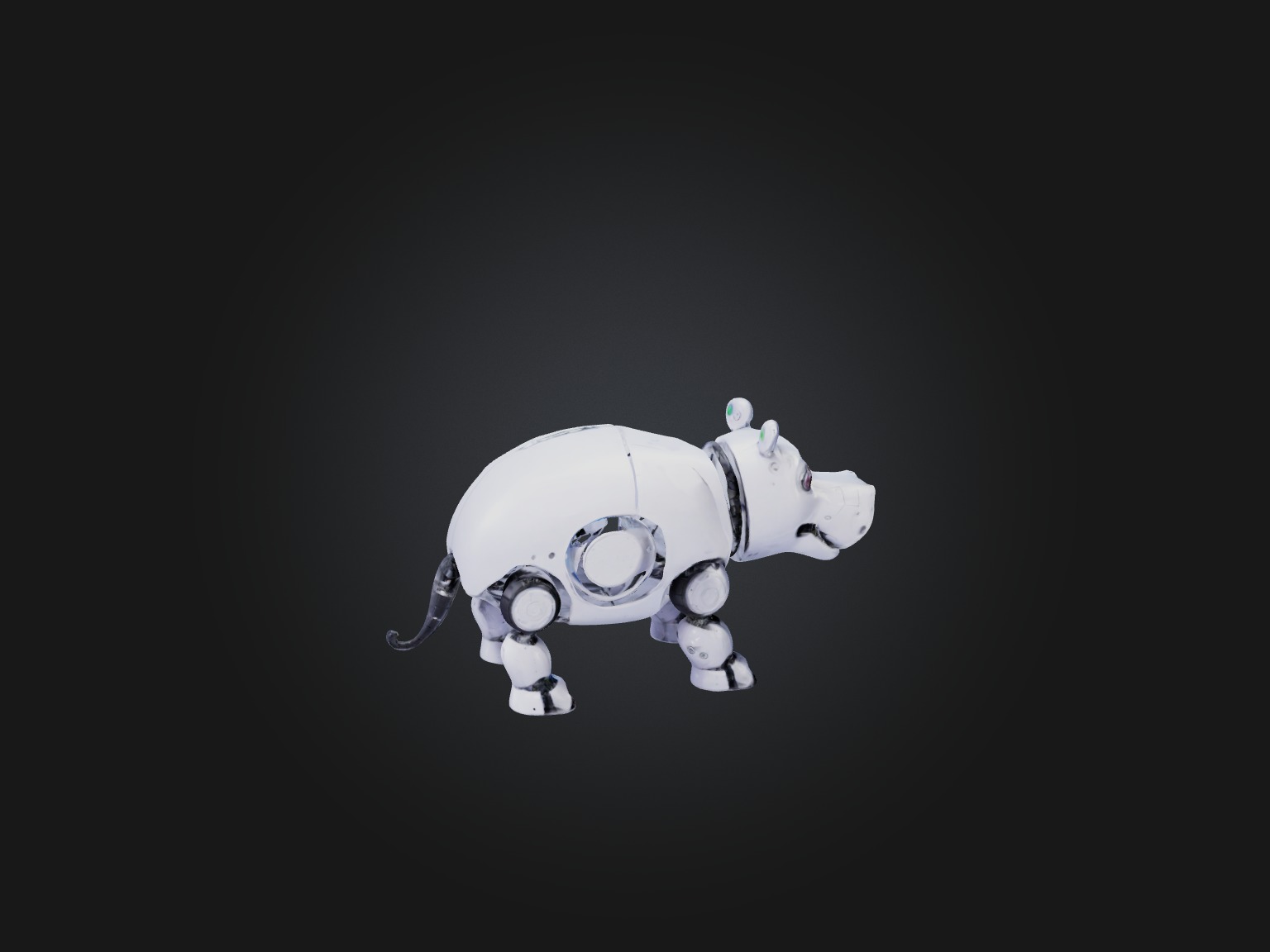 RoboHippo Model Low-poly 3D model_9