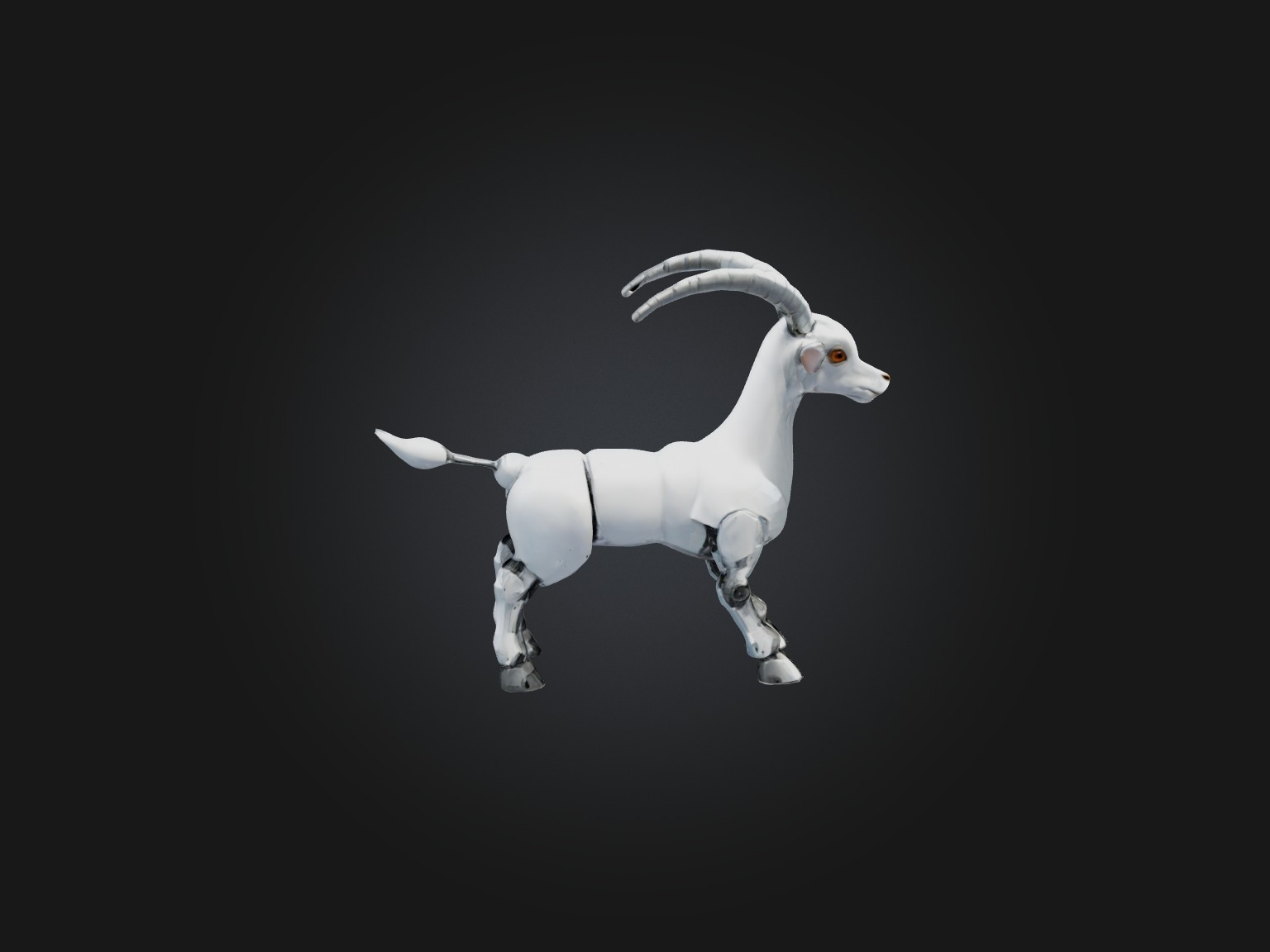 RoboGoat Model Low-poly 3D model_7