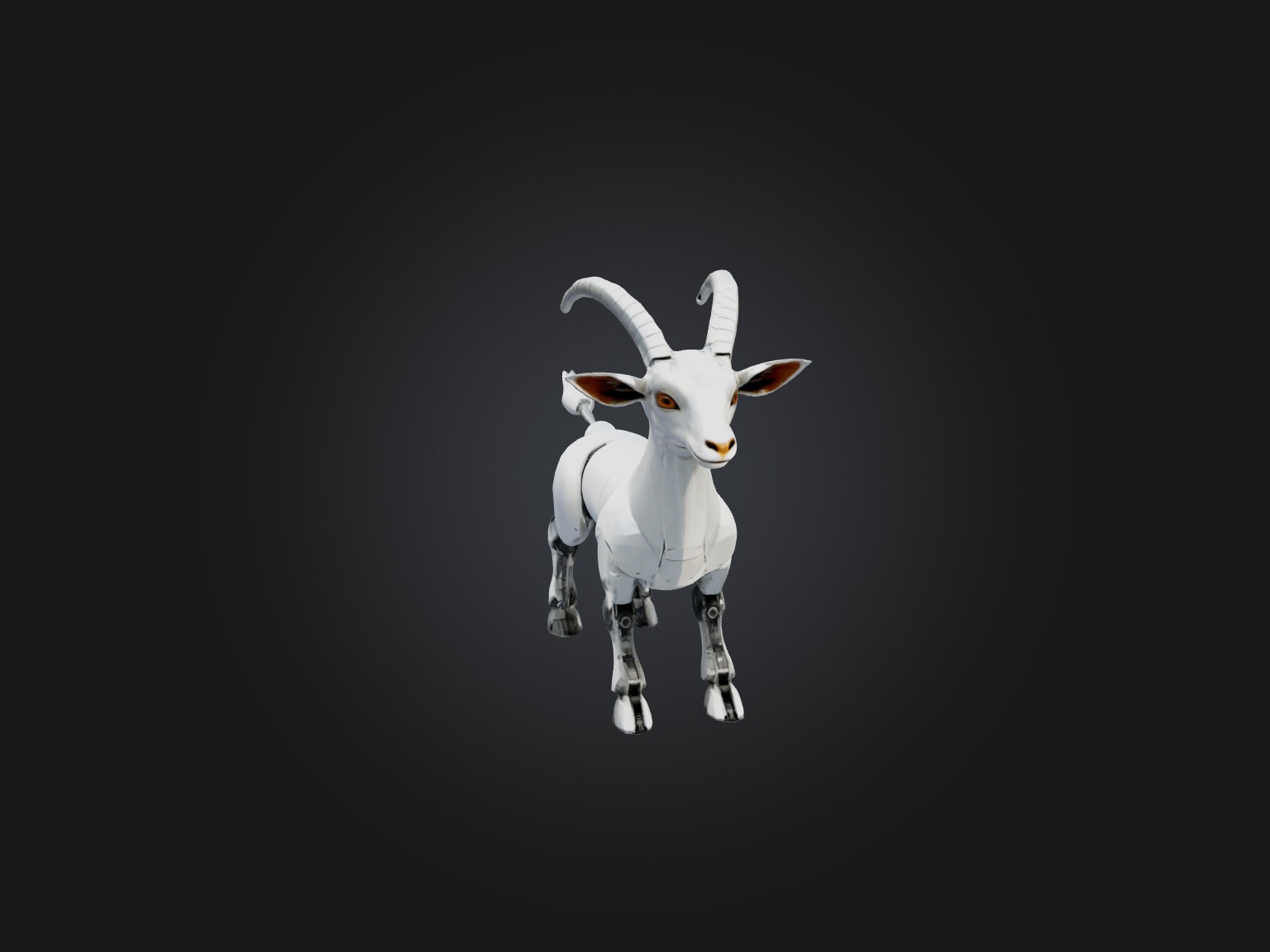RoboGoat Model Low-poly 3D model_4