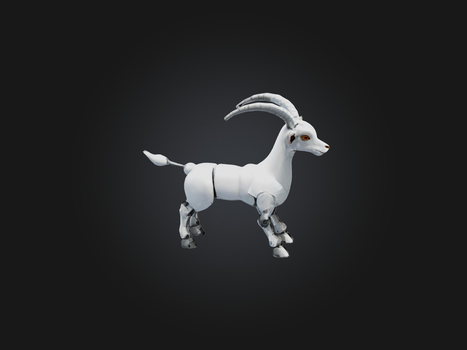 RoboGoat Model Low-poly 3D model_6