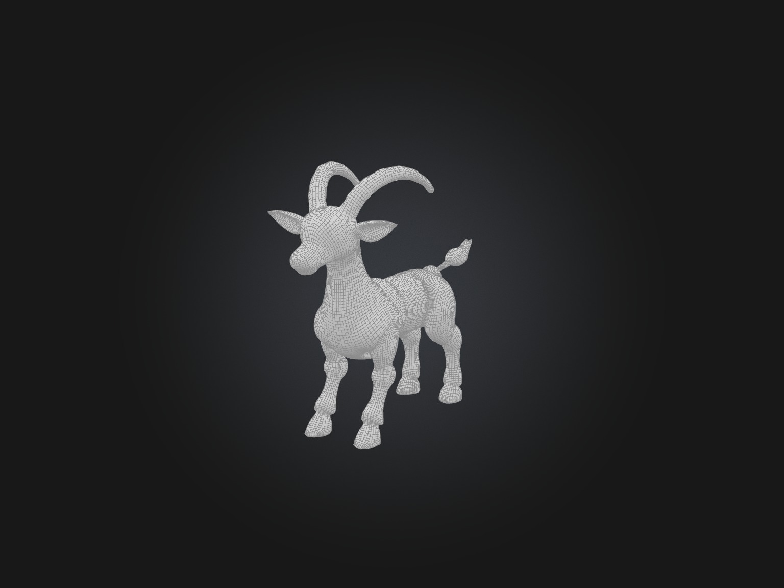 RoboGoat Model Low-poly 3D model_1