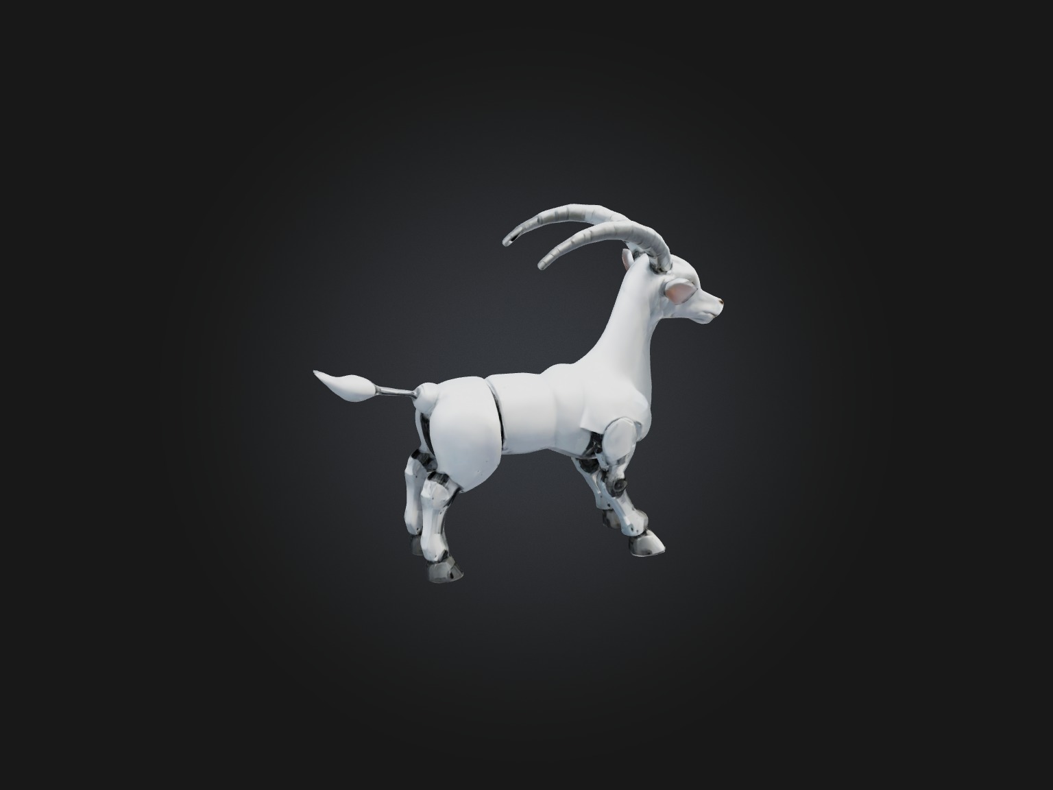RoboGoat Model Low-poly 3D model_9