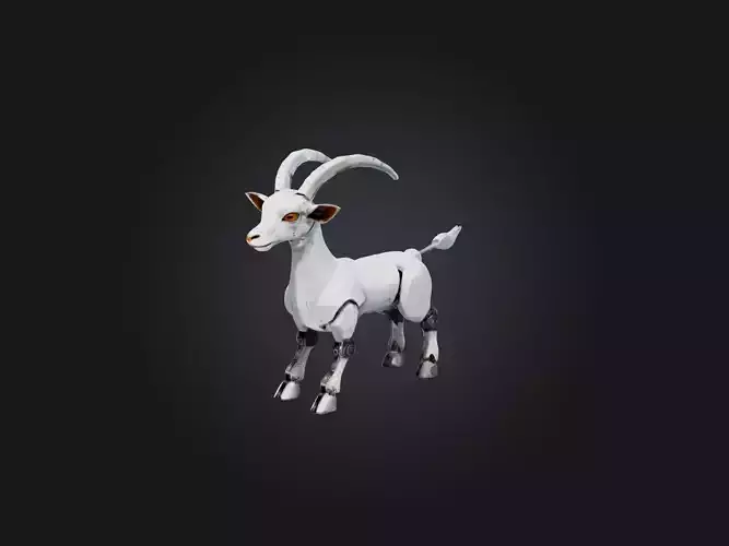 RoboGoat Model Low-poly 3D model