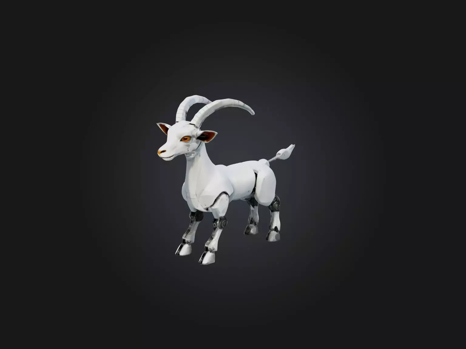 RoboGoat Model Low-poly 3D model_0