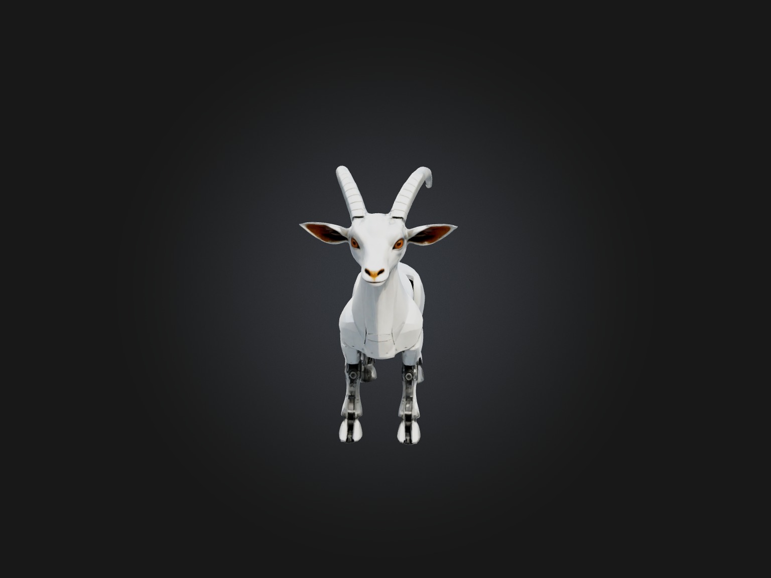 RoboGoat Model Low-poly 3D model_3