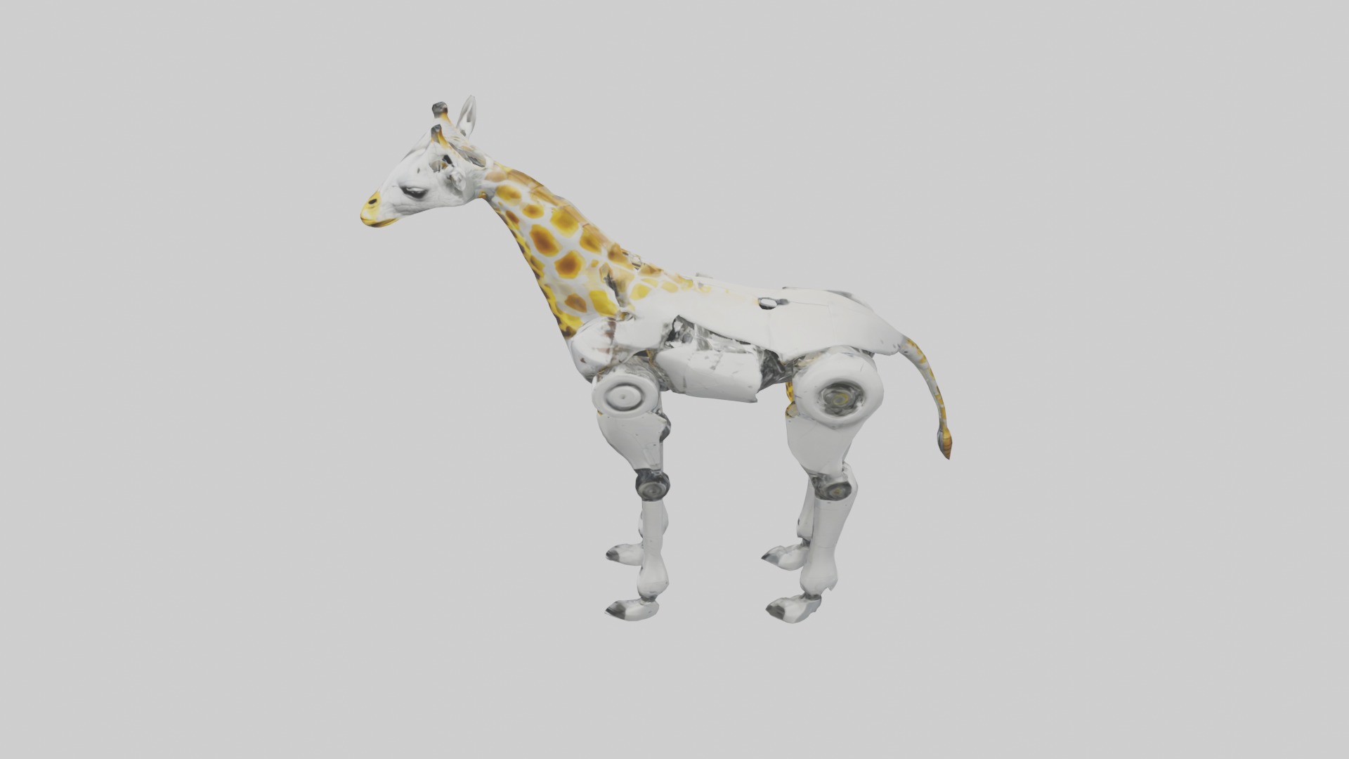 RoboGiraffe Model Low-poly 3D model_11