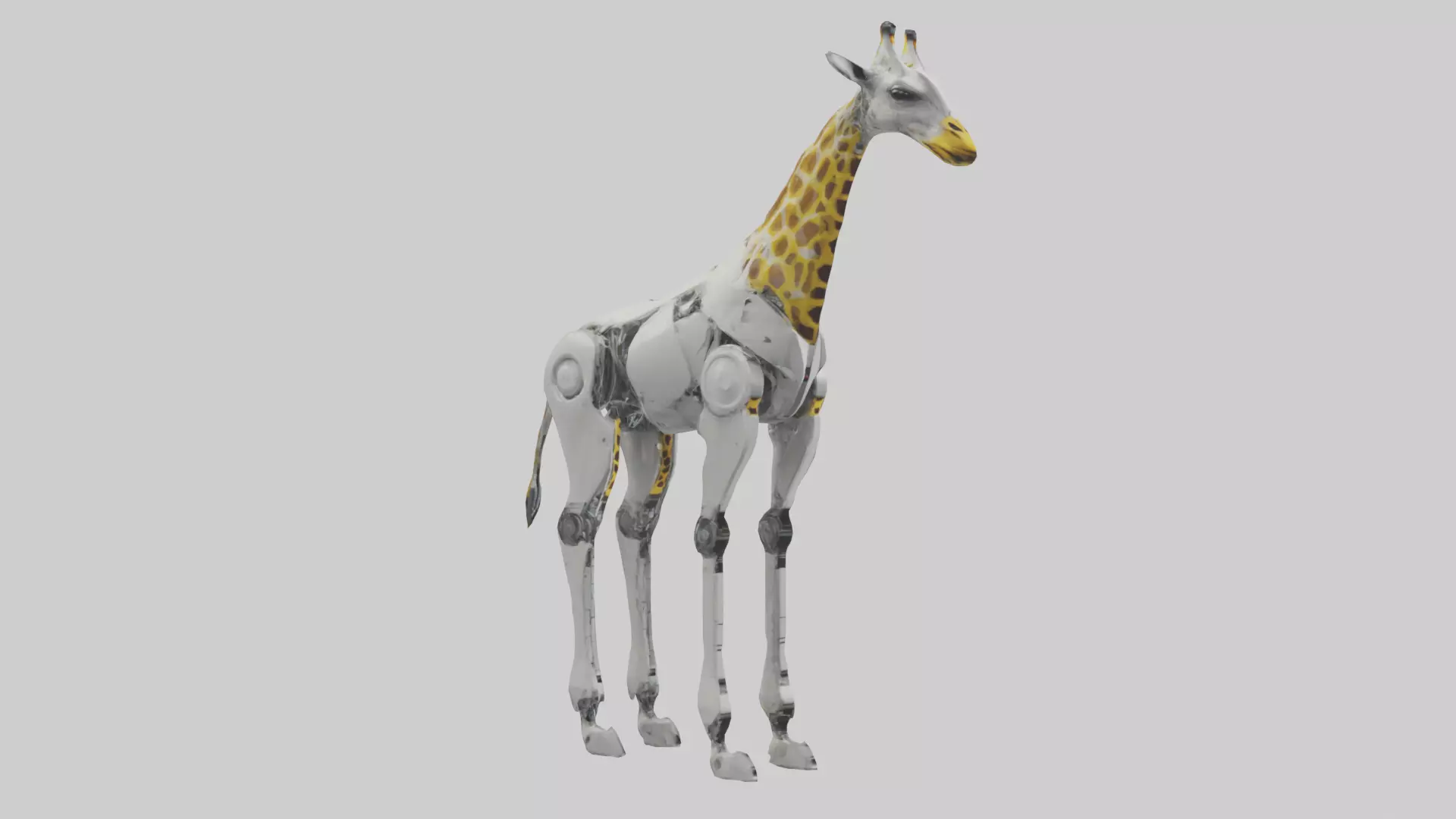 RoboGiraffe Model Low-poly 3D model_0