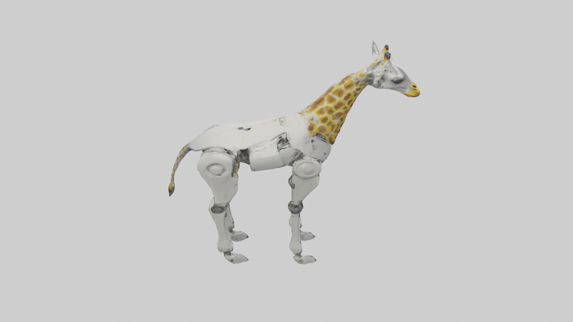 RoboGiraffe Model Low-poly 3D model_12