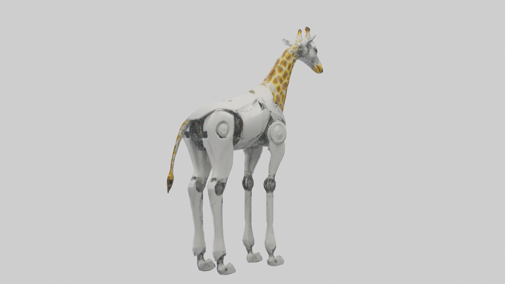 RoboGiraffe Model Low-poly 3D model_3