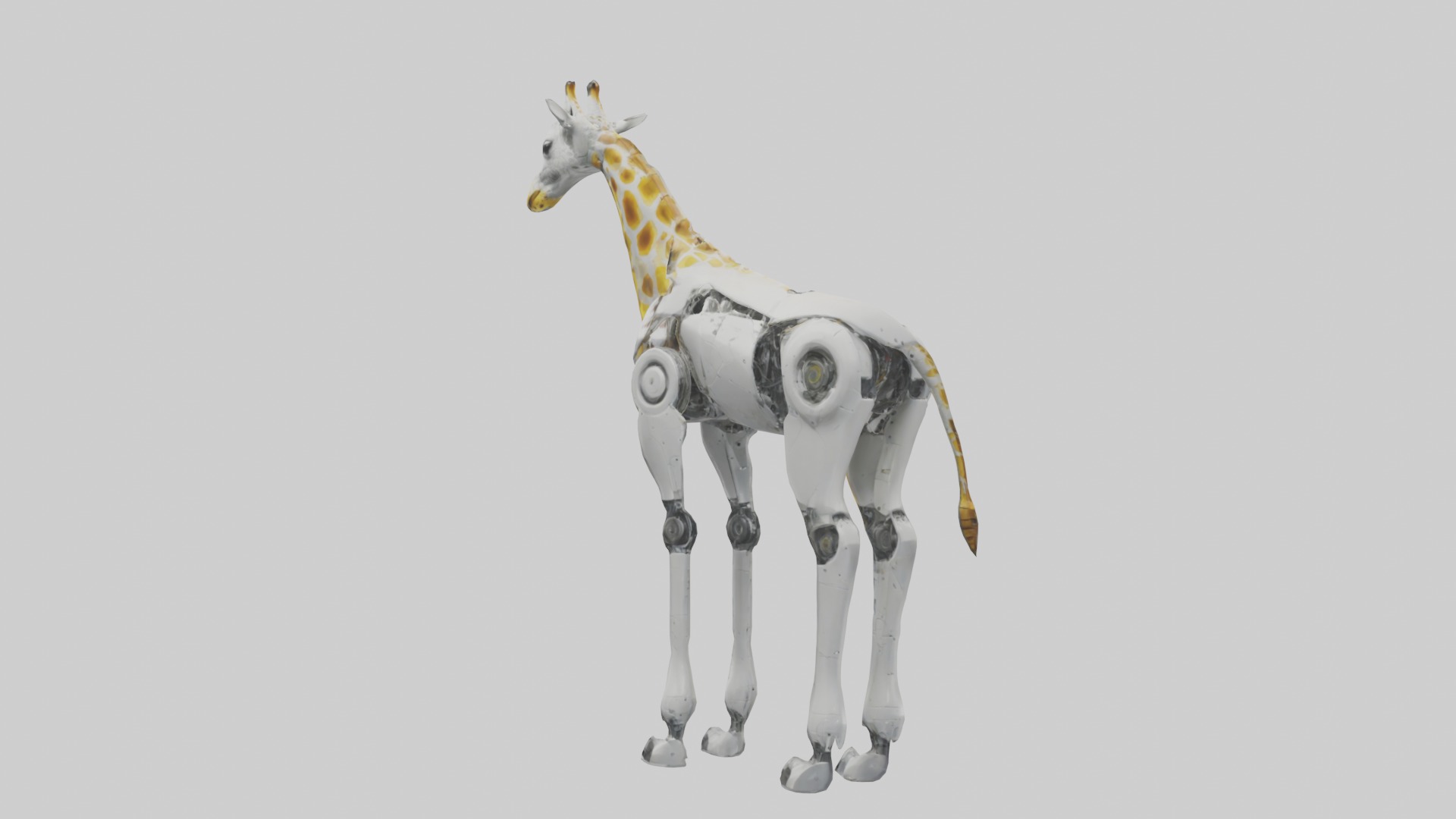 RoboGiraffe Model Low-poly 3D model_1