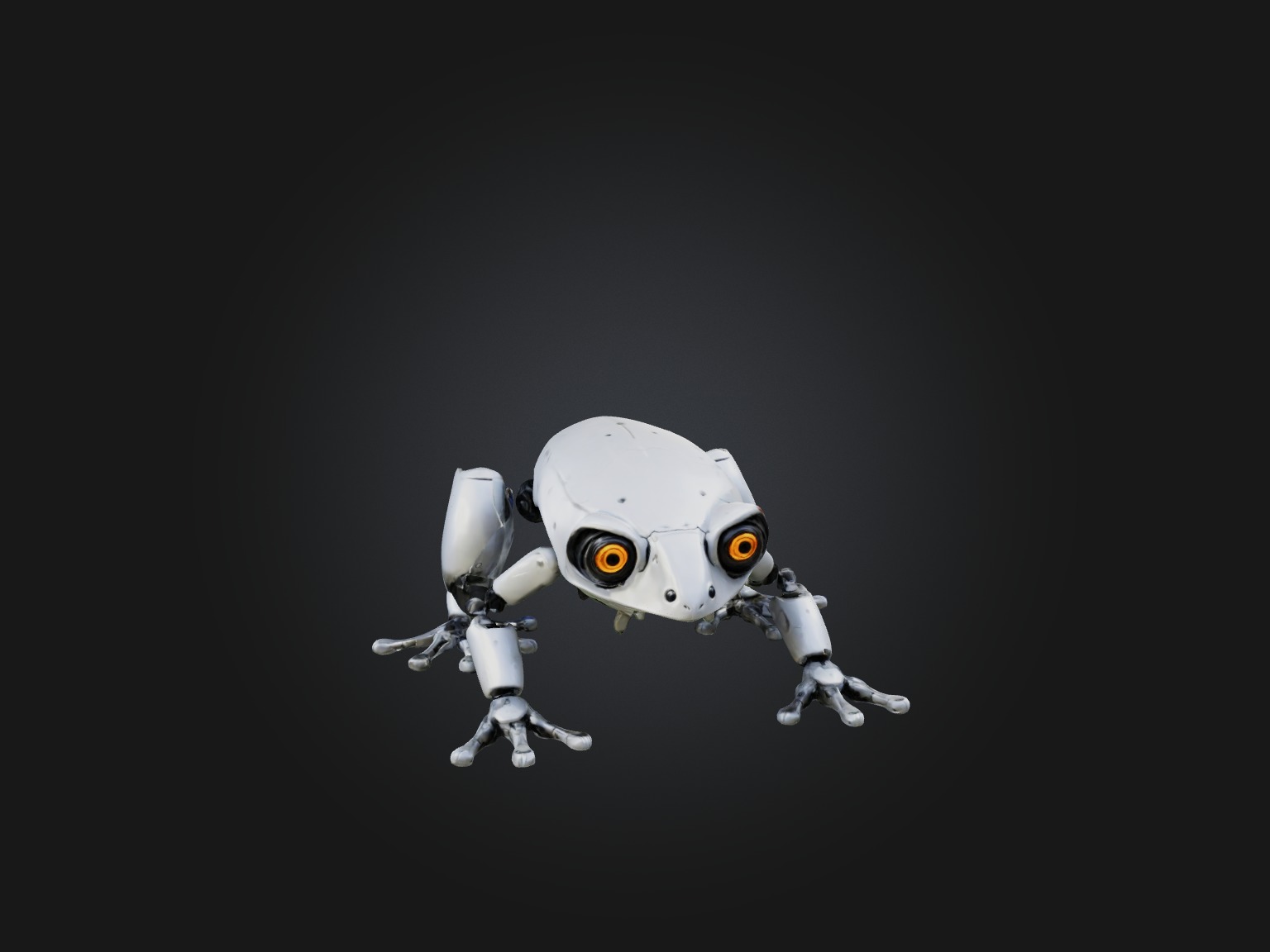 RoboFrog Model Low-poly 3D model_4