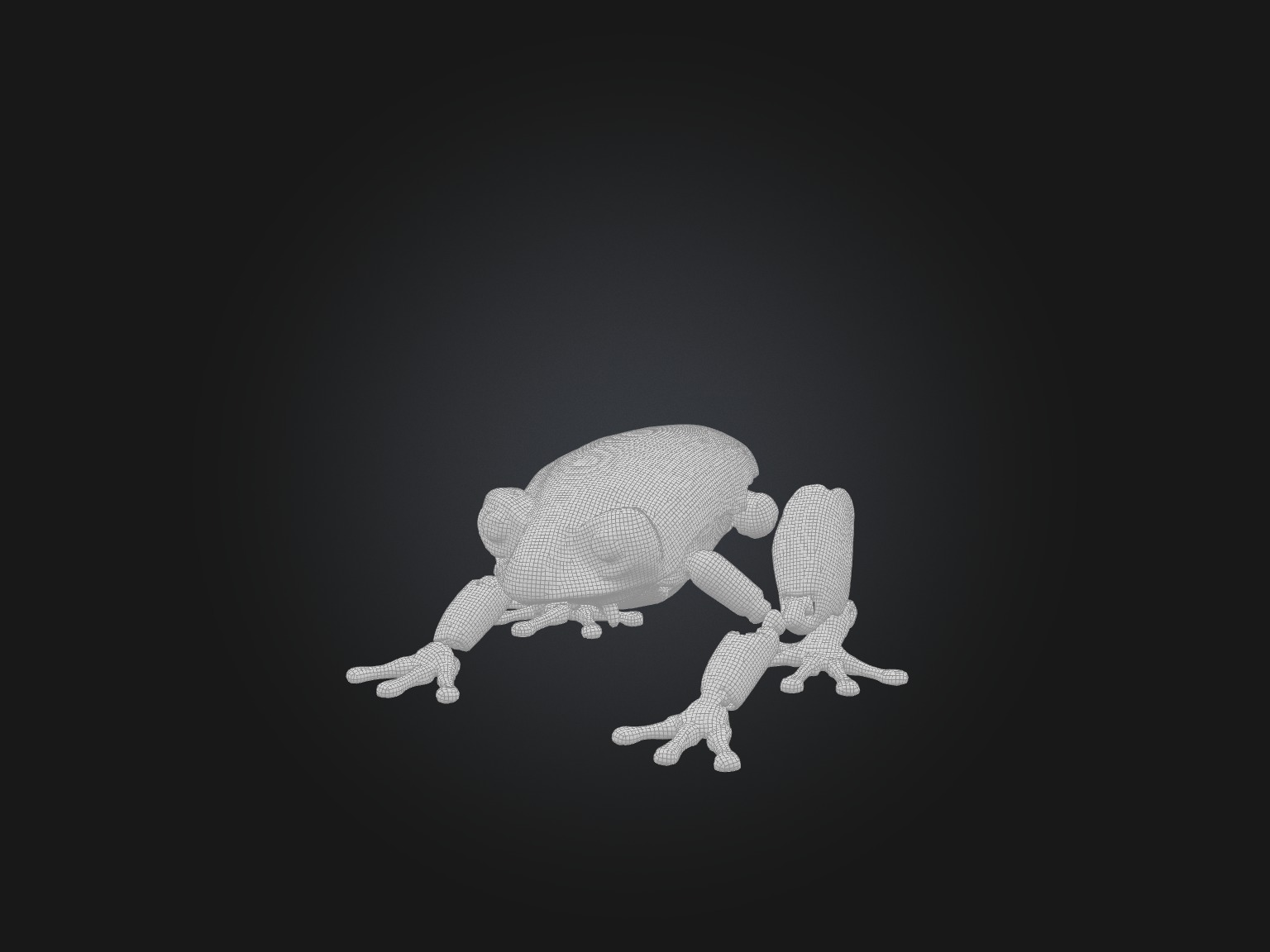 RoboFrog Model Low-poly 3D model_1