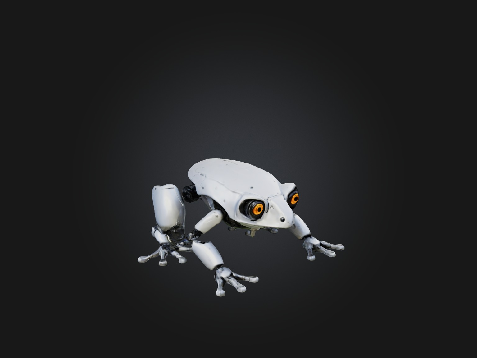 RoboFrog Model Low-poly 3D model_5