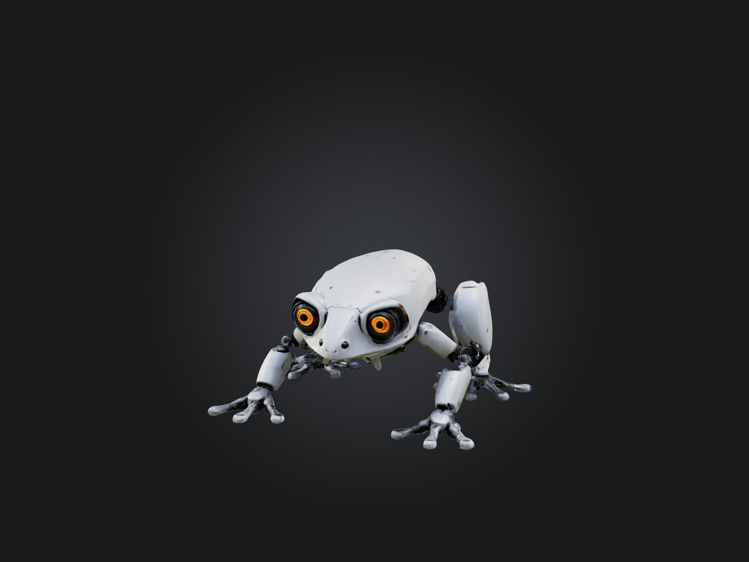 RoboFrog Model Low-poly 3D model_2