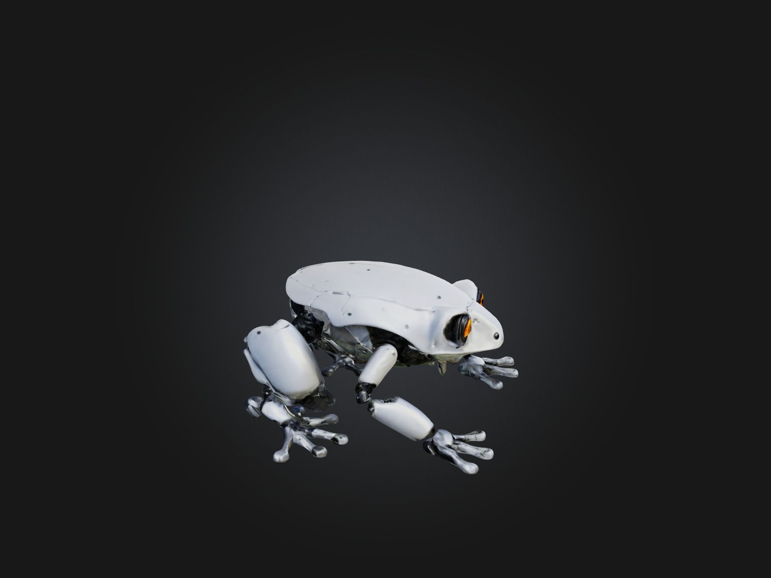 RoboFrog Model Low-poly 3D model_6