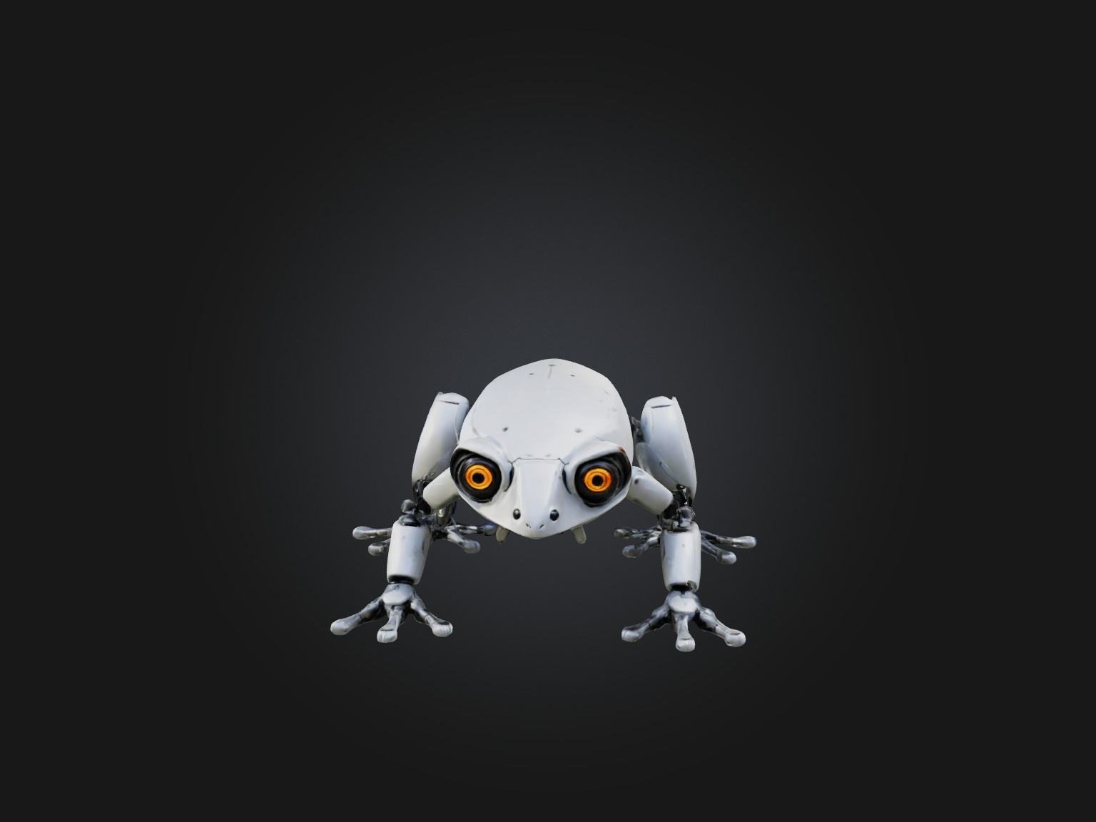 RoboFrog Model Low-poly 3D model_3