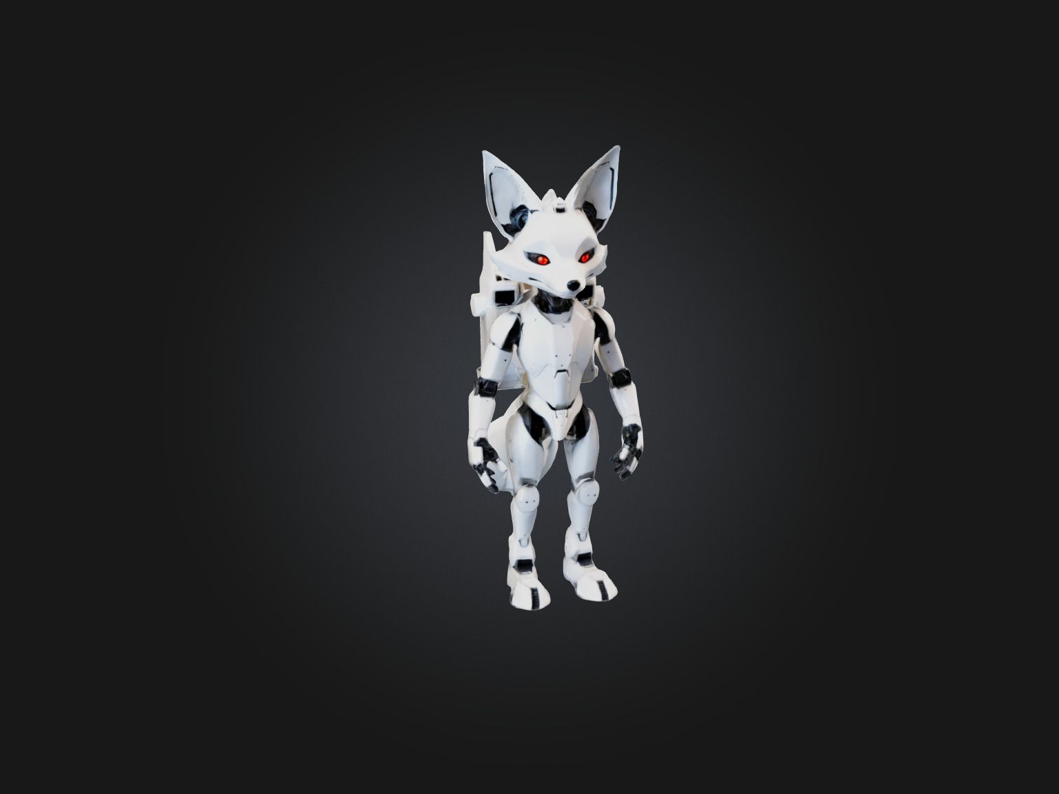 RoboFox Model Low-poly 3D model_4