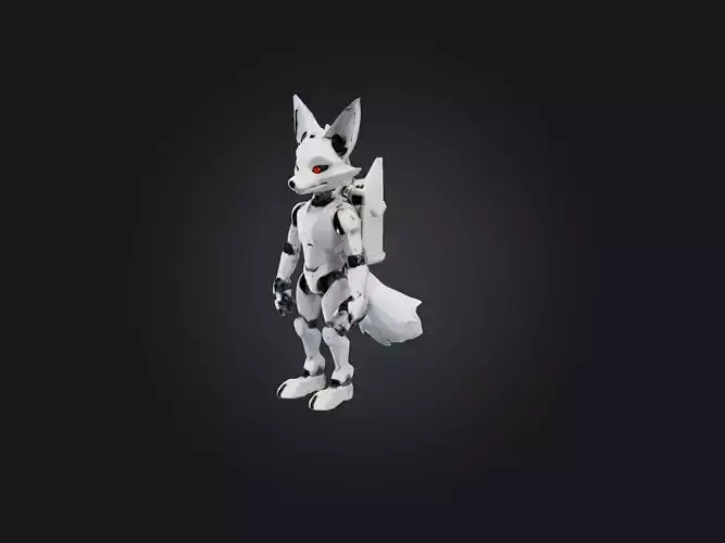 RoboFox Model Low-poly 3D model