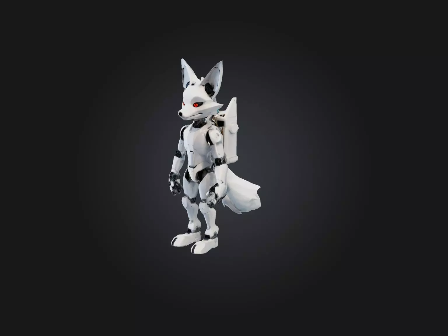 RoboFox Model Low-poly 3D model_0