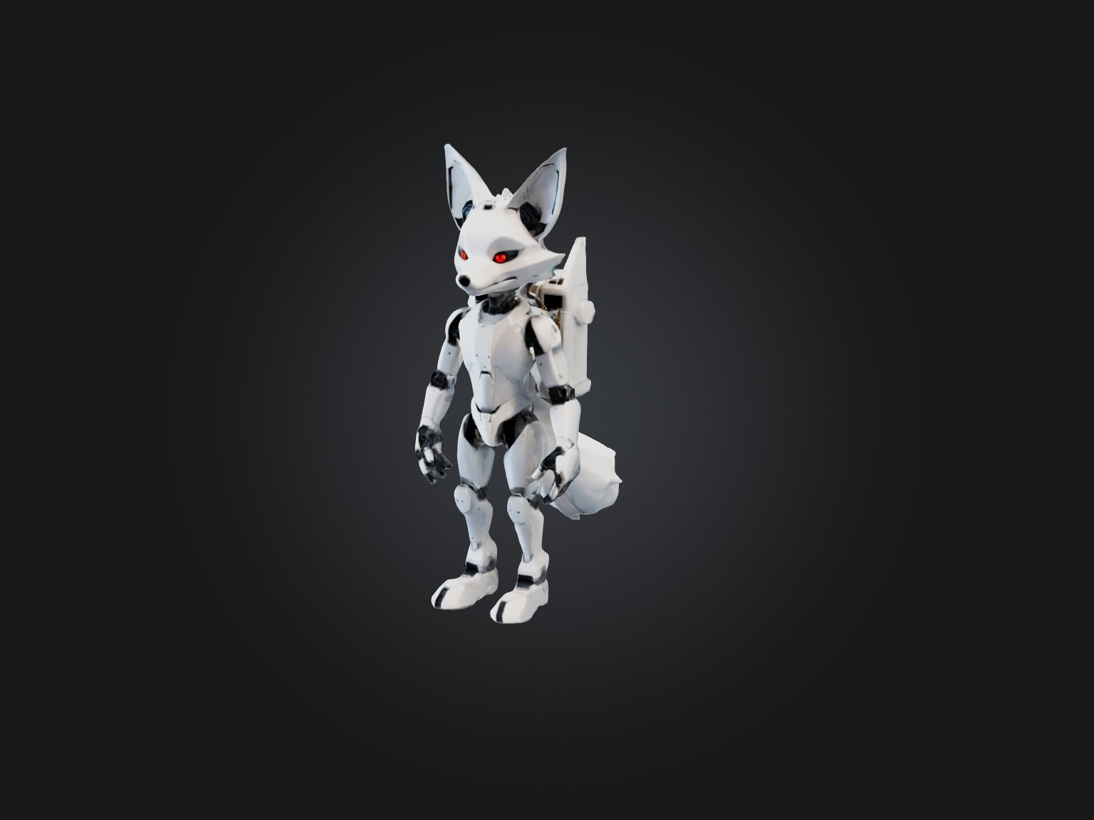 RoboFox Model Low-poly 3D model_5