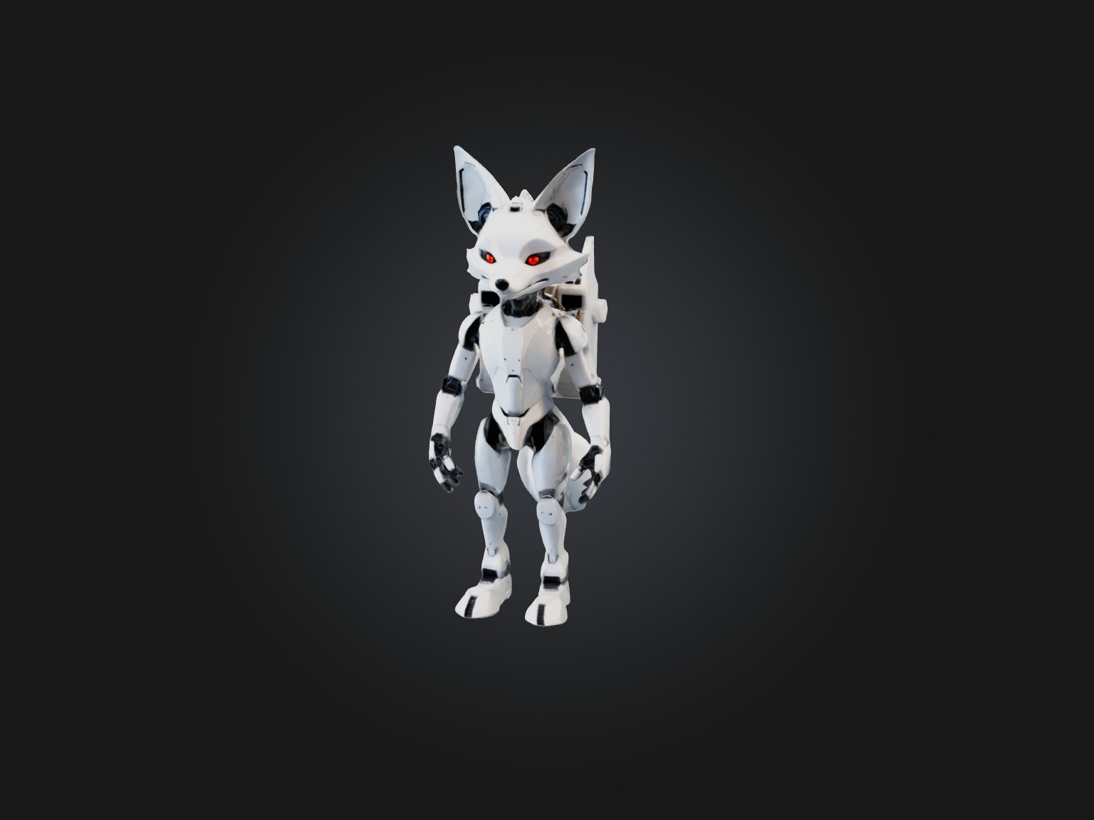 RoboFox Model Low-poly 3D model_2